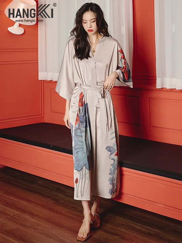 VCHG03 - Áo Choàng Lụa Ngủ