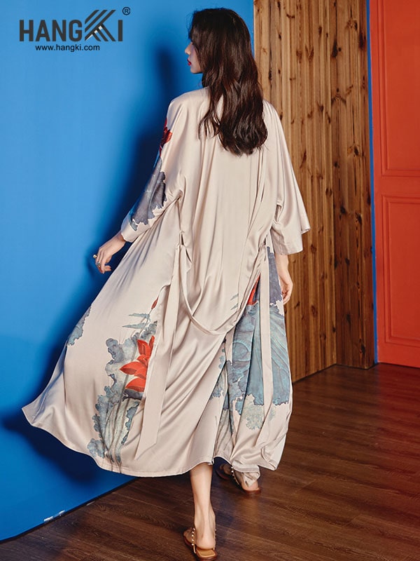VCHG03 - Áo Choàng Lụa Ngủ