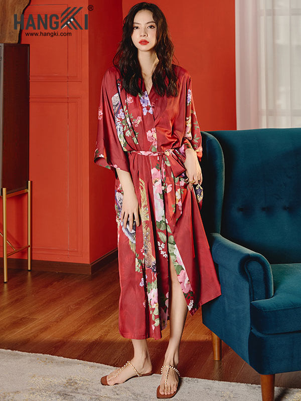 VCHG13 - Áo Khoác Ngủ Lụa