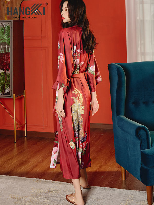 VCHG13 - Áo Khoác Ngủ Lụa