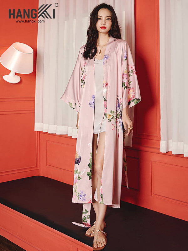 VCHG13 - Áo Khoác Ngủ Lụa